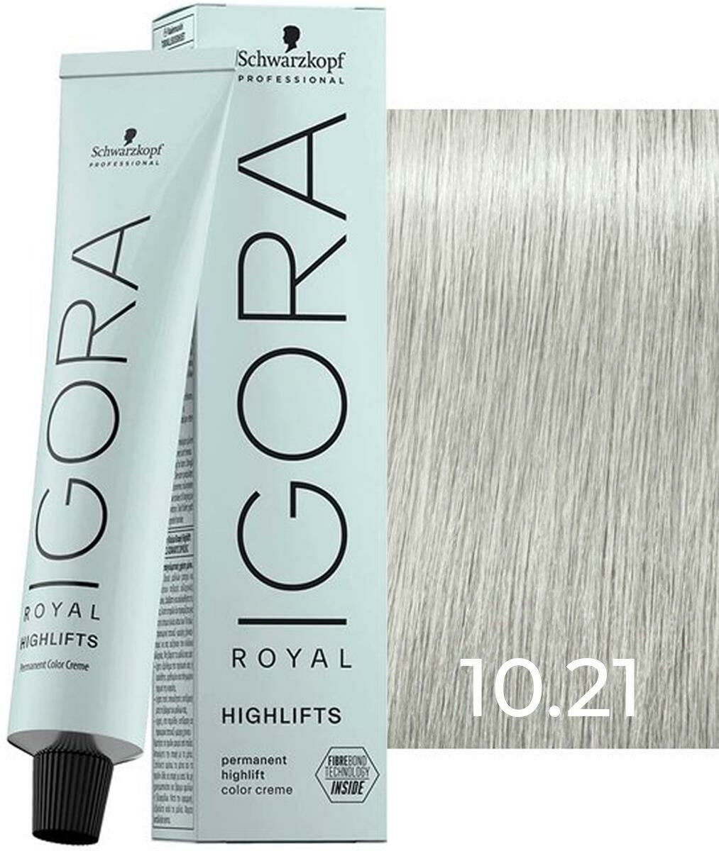 Schwarzkopf Igora Royal Highlifts Tüp Saç Boyası 10.21 Ultra Sarı Küllü Sandre 60 ml