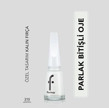 Flormar Nail Enamel 310 Snob White Oje