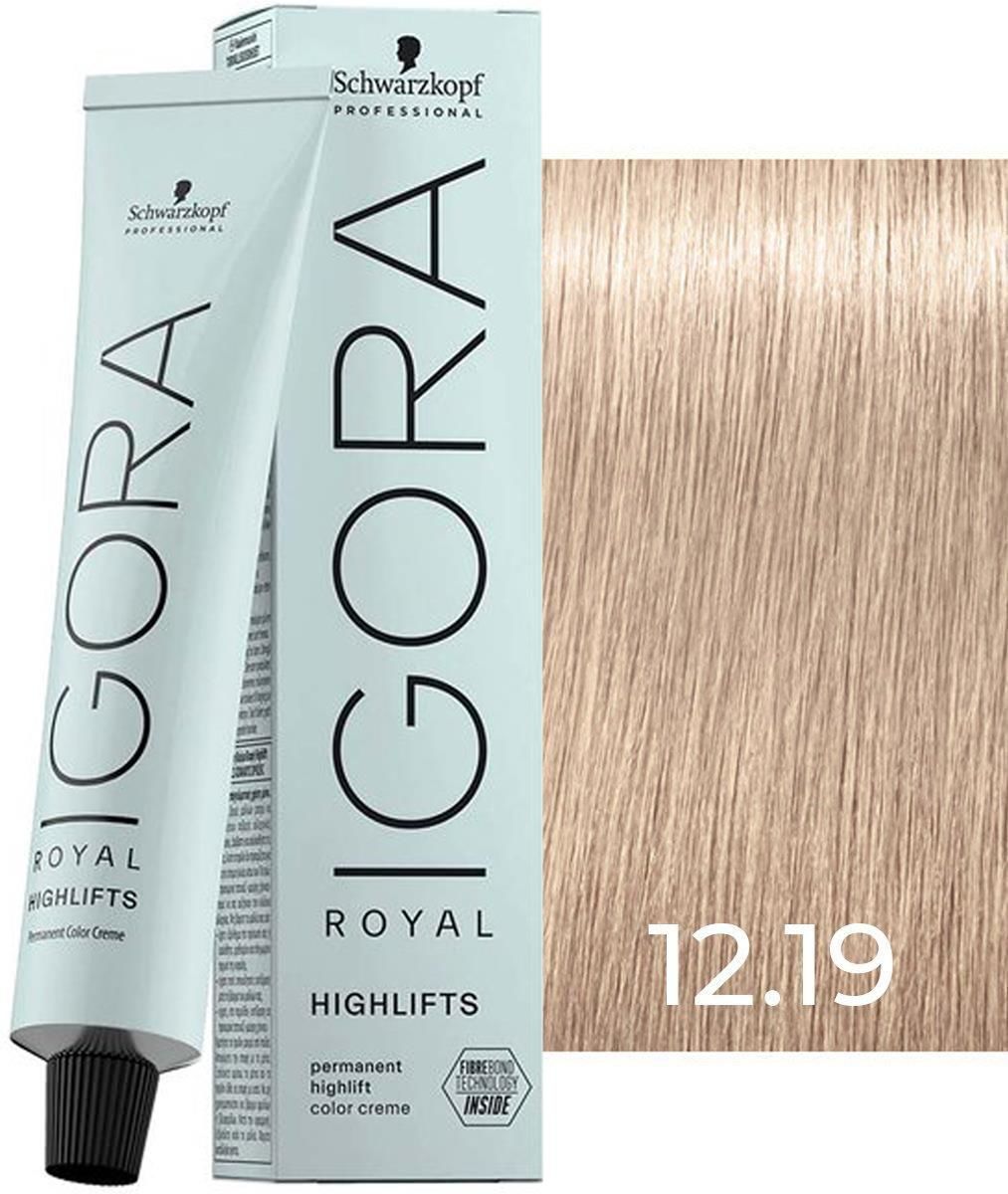 Schwarzkopf Igora Royal Highlifts Saç Boyası 12.19 Sandre Viyole 60 ml