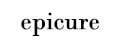 Epicure