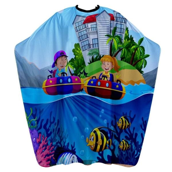 Kuatek Dijital Baskı Çocuk Penuar Kuaför Kesim Önlüğü