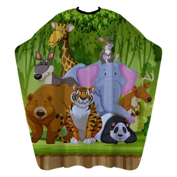 Kuatek Dijital Baskı Çocuk Penuar Kuaför Kesim Önlüğü