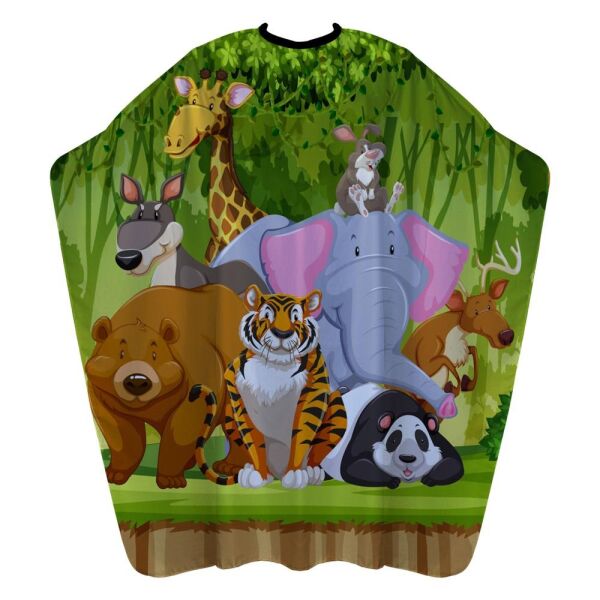 Kuatek Dijital Baskı Çocuk Penuar Kuaför Kesim Önlüğü