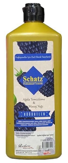Schatz Profesyonel Ağda Temizleme & Masaj Yağı Böğürtlen 650 ml