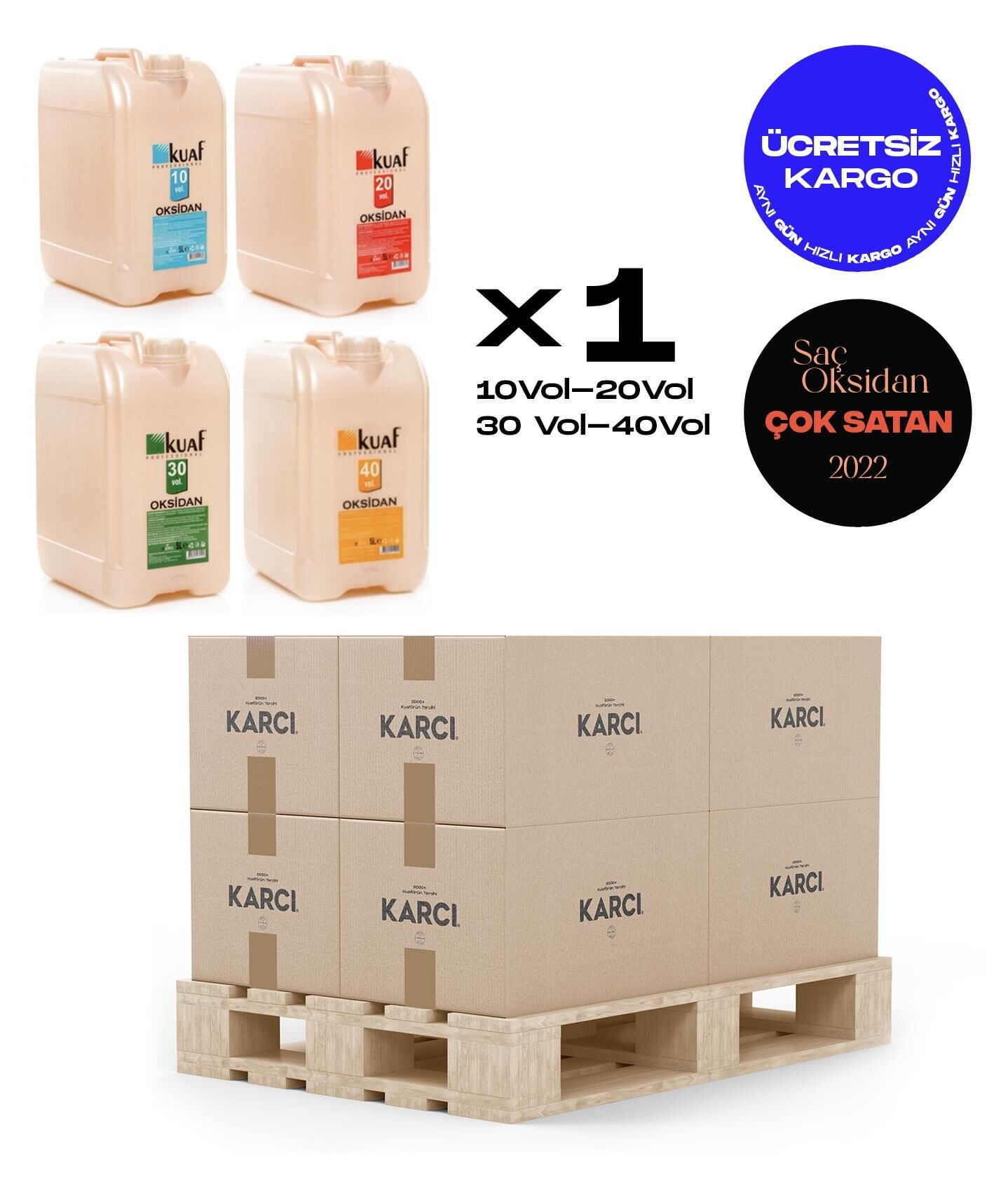 Kuaf Oksidan 10-20-30-40 Volume Paket 5000 ml