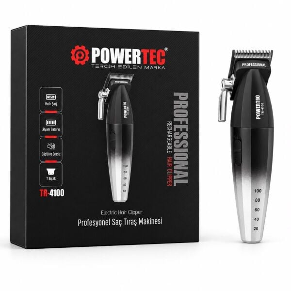 Powertec TR-4100 Profesyonel Saç Sakal Tıraş Makinesi