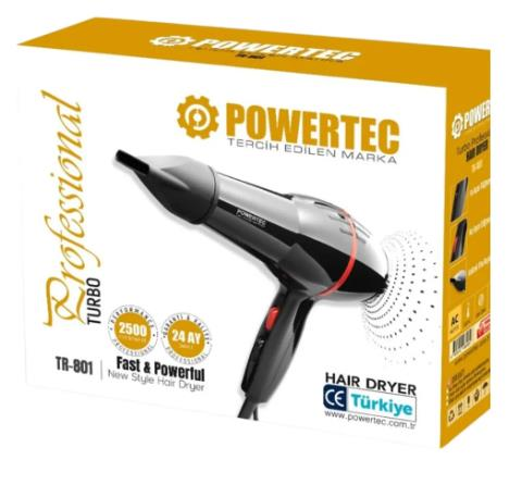 Powertec Tr 801 Profesyonel 2500W Fön Makinesi