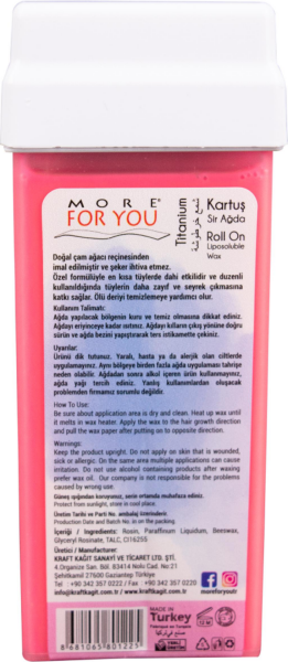 More For You Kartuş Ağda Titanyum 100 ml