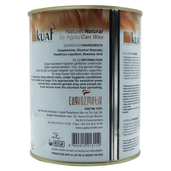 Kuaf Konserve Sir Ağda Naturel 800 ml