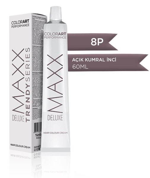 Maxx Deluxe Tüp Krem Saç Boyası 8P Açık Kumral İnci 60 ml