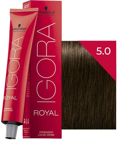 Schwarzkopf Igora Royal Saç Boyası 5.0 Açık Kahve Doğal Altın 60 ml