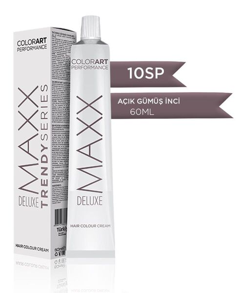 Maxx Deluxe Tüp Krem Saç Boyası 10SP Açık Gümüş İnci 60 ml