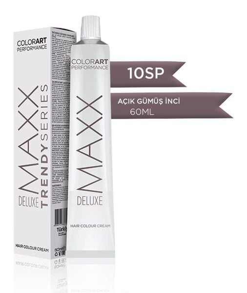 Maxx Deluxe Tüp Krem Saç Boyası 10SP Açık Gümüş İnci 60 ml