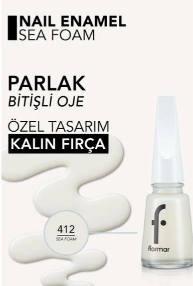 Flormar Nail Enamel Oje 412 Sea Foam Oje