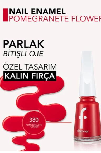 Flormar Nail Enamel 380 Red Oje