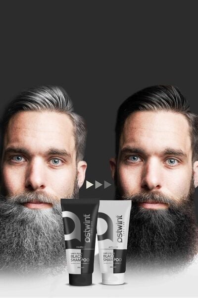 Ostwint Black Şampuan Saç Siyahlaştırıcı Set 200 ml