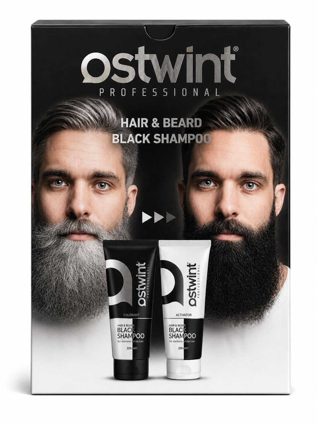 Ostwint Black Şampuan Saç Siyahlaştırıcı Set 200 ml