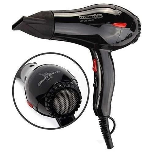 Hector New York Style Turbox5 Profesyonel Fön Makinesi 2400 Watt Siyah
