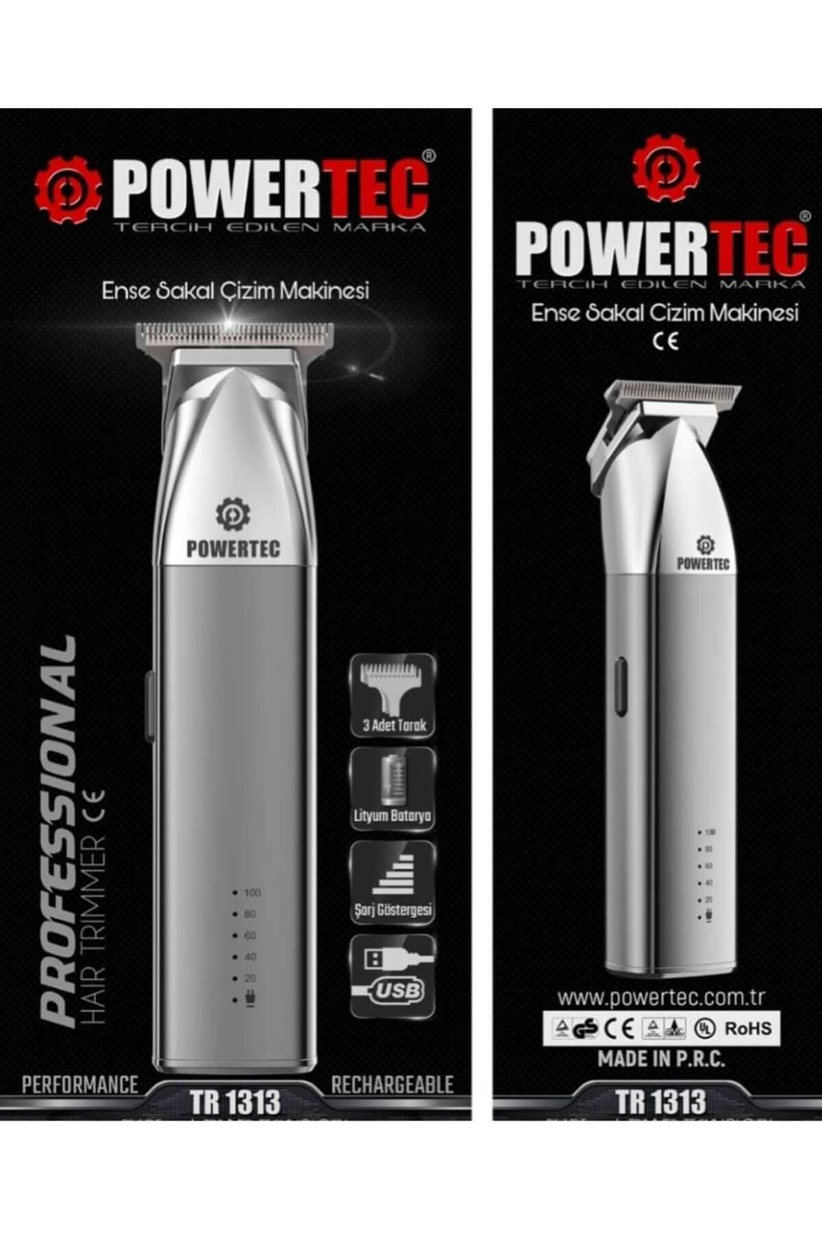Powertec Tr-1313 Şarjlı Sakal Ense ve Çizim Makinesi