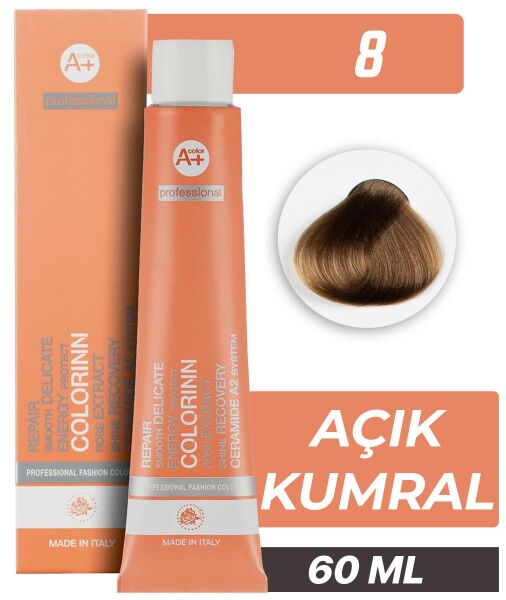 Colorinn Professional Tüp Saç Boyası 8 Açık Kumral 60 ml