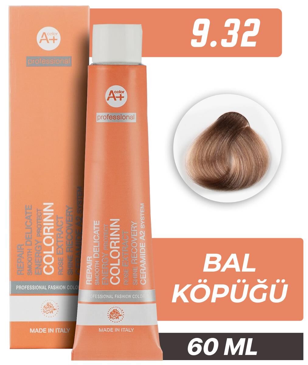 Colorinn Professional Tüp Saç Boyası 9.32 Bal Köpüğü 60 ml