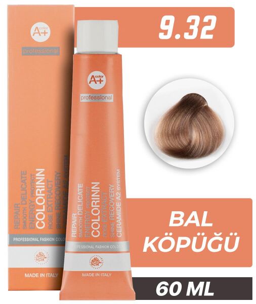 Colorinn Professional Tüp Saç Boyası 9.32 Bal Köpüğü 60 ml
