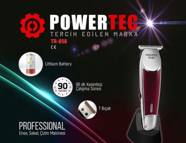 Powertec Tr 658 Profesyonel Ense Sakal Çizim Tıraş Makinesi