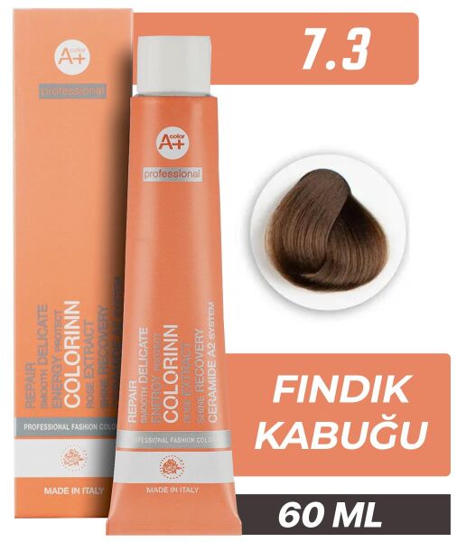 Colorinn Professional Tüp Saç Boyası 7.3 Fındık Kabuğu 60 ml