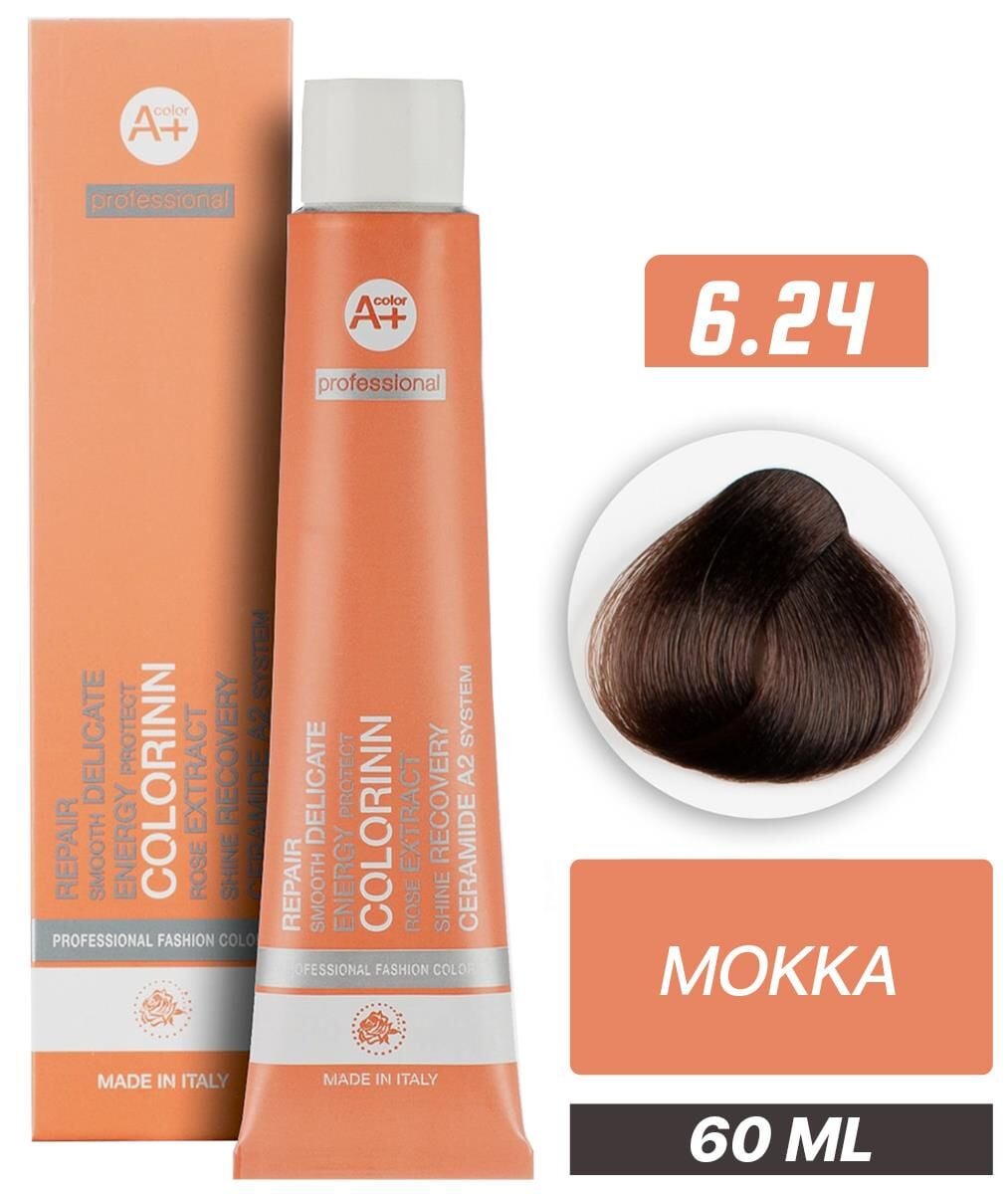 Colorinn Professional Tüp Saç Boyası 6.24 Mokka 60 ml