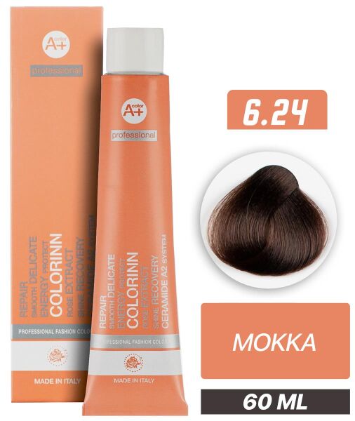 Colorinn Professional Tüp Saç Boyası 6.24 Mokka 60 ml