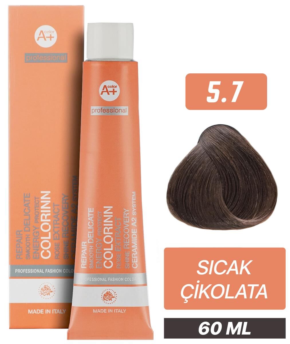 Colorinn Professional Tüp Saç Boyası 5.7 Sıcak Çikolata 60 ml