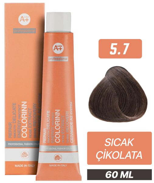 Colorinn Professional Tüp Saç Boyası 5.7 Sıcak Çikolata 60 ml