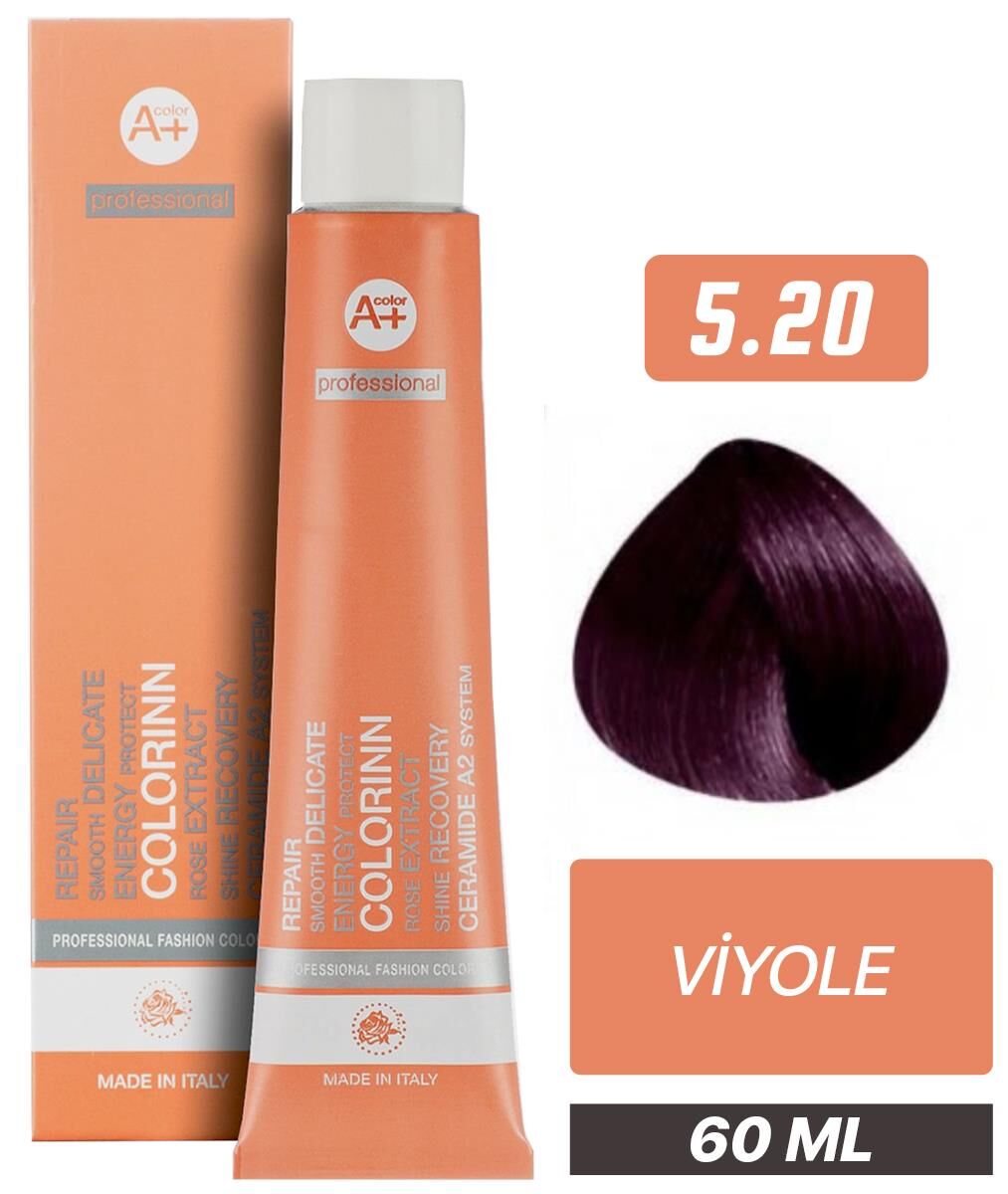 Colorinn Professional Tüp Saç Boyası 5.20 Viyole 60 ml