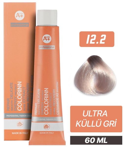 Colorinn Professional Tüp Saç Boyası 12.2 Ultra Küllü Gri 60 ml