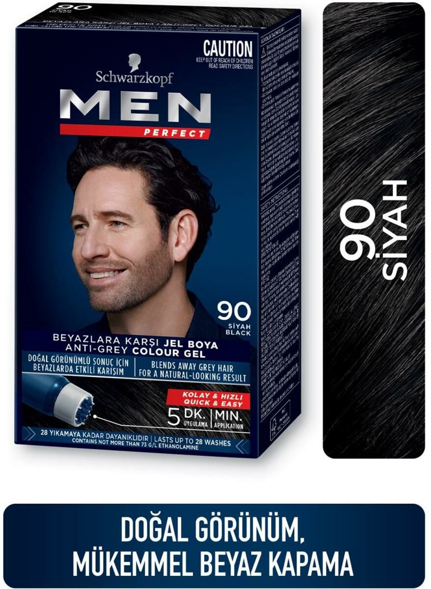 Schwarzkopf Men Perfect Saç Boyası 90 Siyah