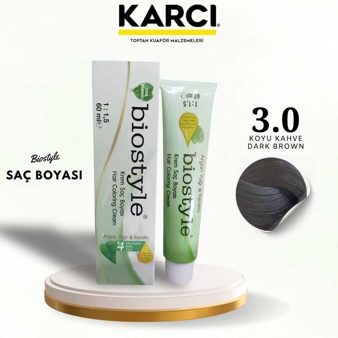 BİOSTYLE TÜP BOYA 3.0 KOYU KAHVE