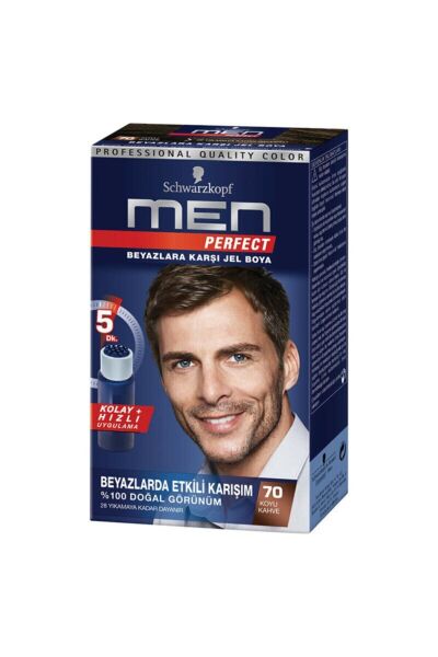Schwarzkopf Men Perfect Saç Boyası 70 Koyu Kahve
