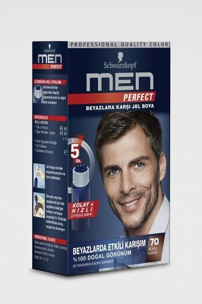 Schwarzkopf Men Perfect Saç Boyası 70 Koyu Kahve