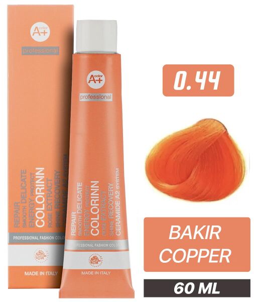 Colorinn Professional Tüp Saç Boyası 0.44 Bakır 60 ml