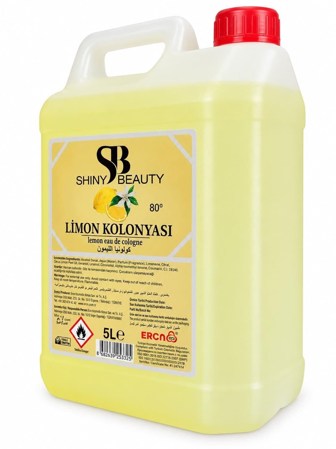 Shiny Beauty Limon Kolonyası 5000 ml