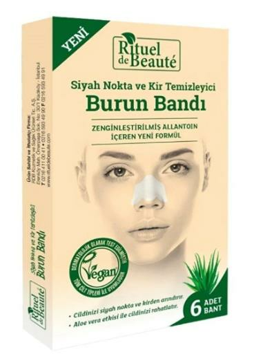 Ritüel de Beautè Burun Bandı Siyah Nokta ve Kir Temizleyici 6'lı Paket