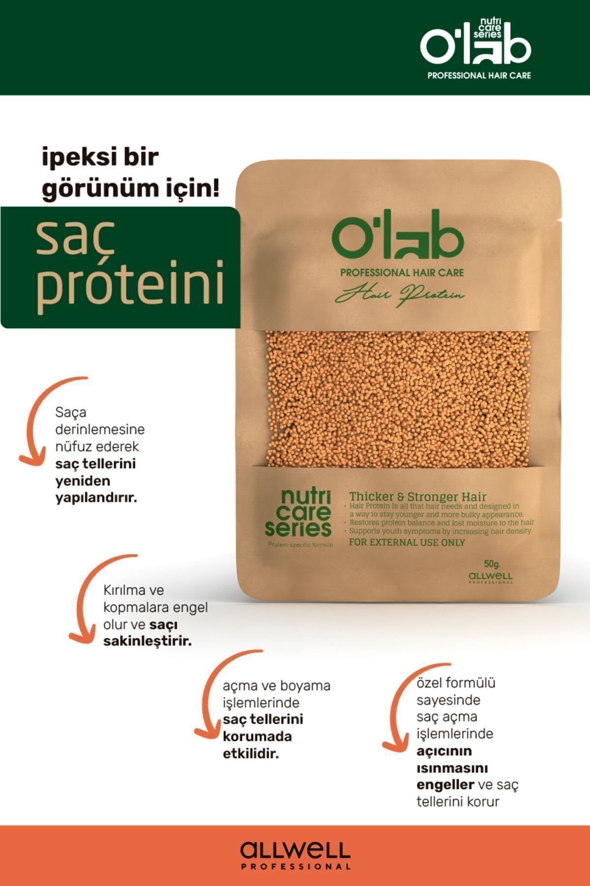 Olab Hair Care O'lab Hair Care New Protein Saç Bakım Proteini