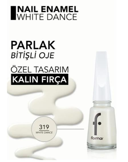 Flormar Nail Enamel Oje 319 White Dance
