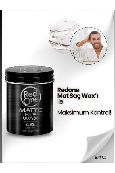 Redone Mat Wax Black Saç Şekillendirici 100 ml