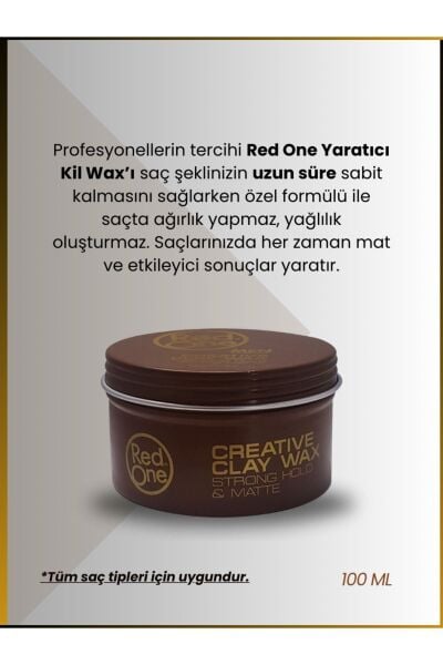 Redone Creative Clay Wax Strong Matte 100 ml
