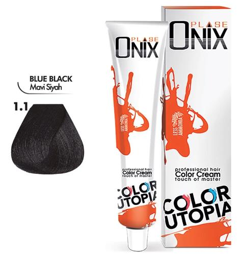 Morfose Onix Tüp Saç Boyası 1-1 Mavi Siyah 60 ml