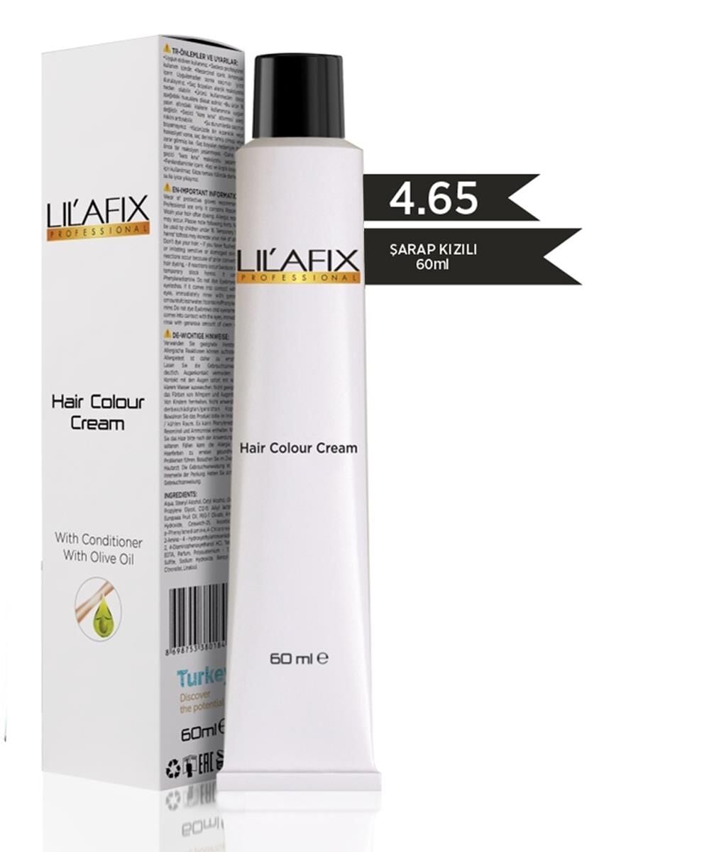 Lilafix Krem Tüp Saç Boyası 4.65 Şarap Kızılı 60 ml