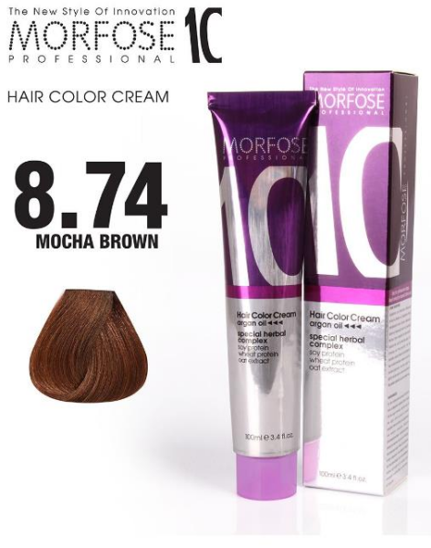 Morfose 10 Saç Boyası 8.74 Moka Kahve 100 ml