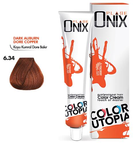 Morfose Onix Tüp Saç Boyası 6.34 Koyu Kumral Dore Bakır 60 ml