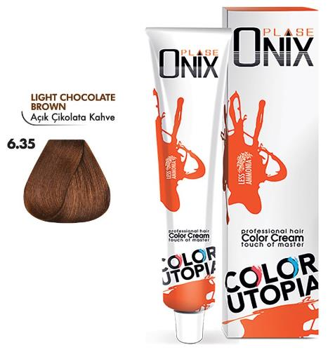 Morfose Onix Tüp Saç Boyası 6.35 Açık Çikolata Kahve 60 ml